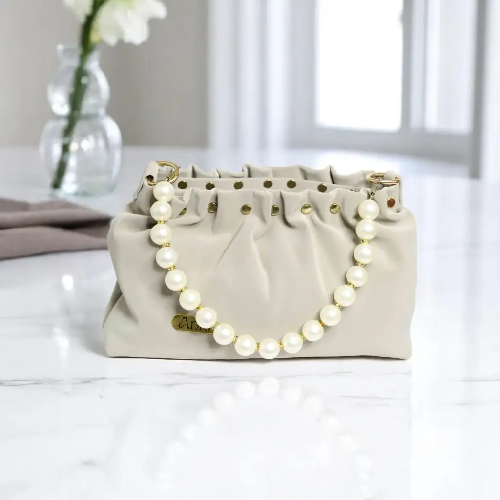 Anki Duffle Pearl Bag Soft (grey)