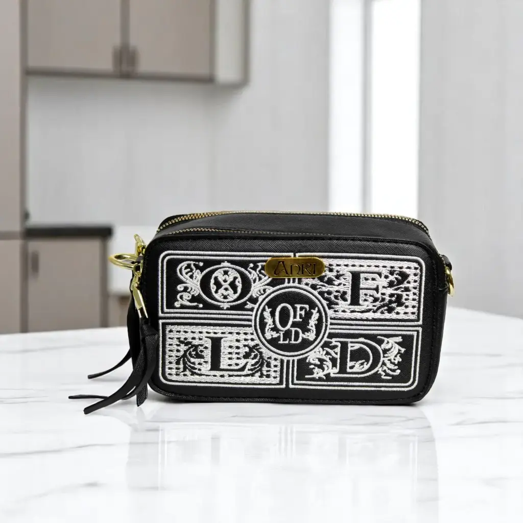 Anki Britney Box Bag (dual chain with common compartment) (black)