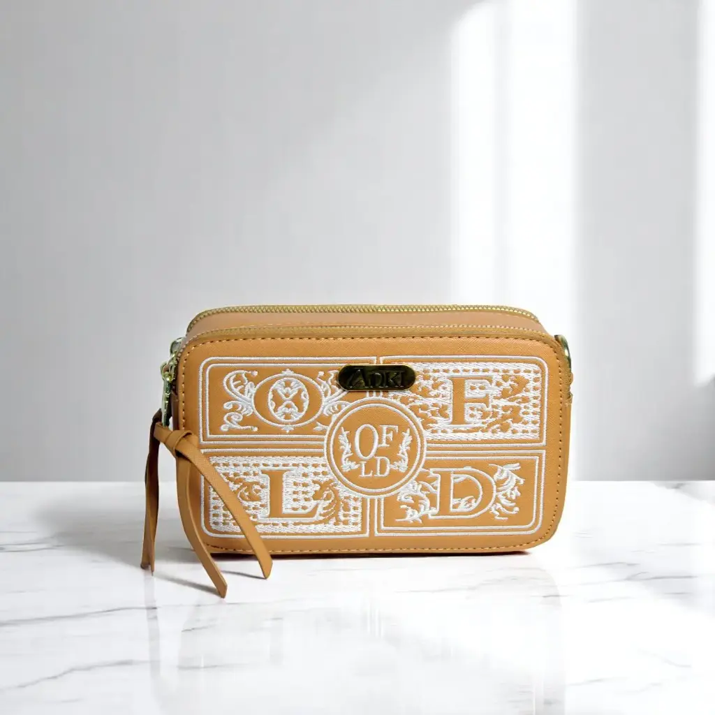 Anki Britney Box Bag (dual chain with common compartment) (brown)