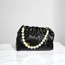 Anki Duffle Pearl Bag (black)