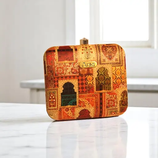 [Rajasthani Style Doors Printed Clutch] Rajasthani Style Doors Printed Clutch