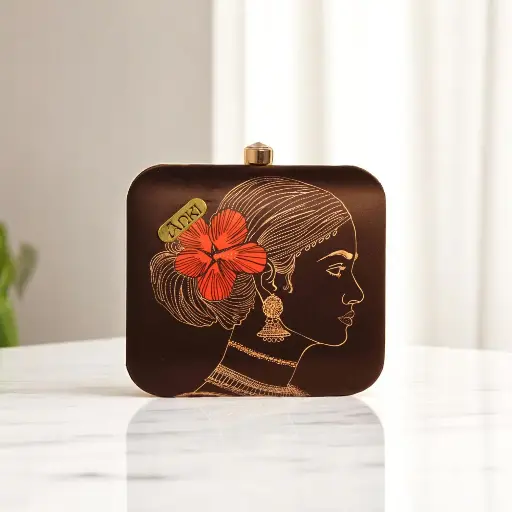 Silhouette Clutch Printed Clutch