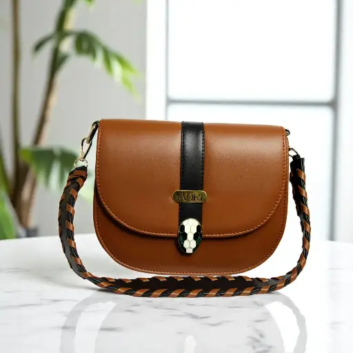 [Anki Barely Snake Bag (brown)] Anki Barely Snake Bag (brown)