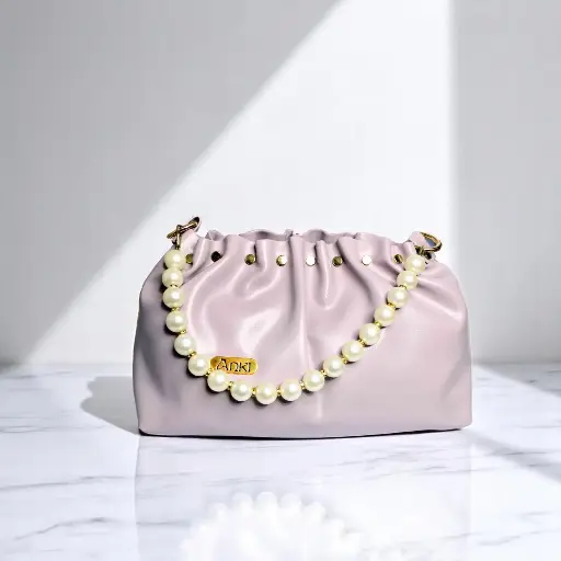 [Anki Duffle Pearl Bag (lavender)] Anki Duffle Pearl Bag (lavender)
